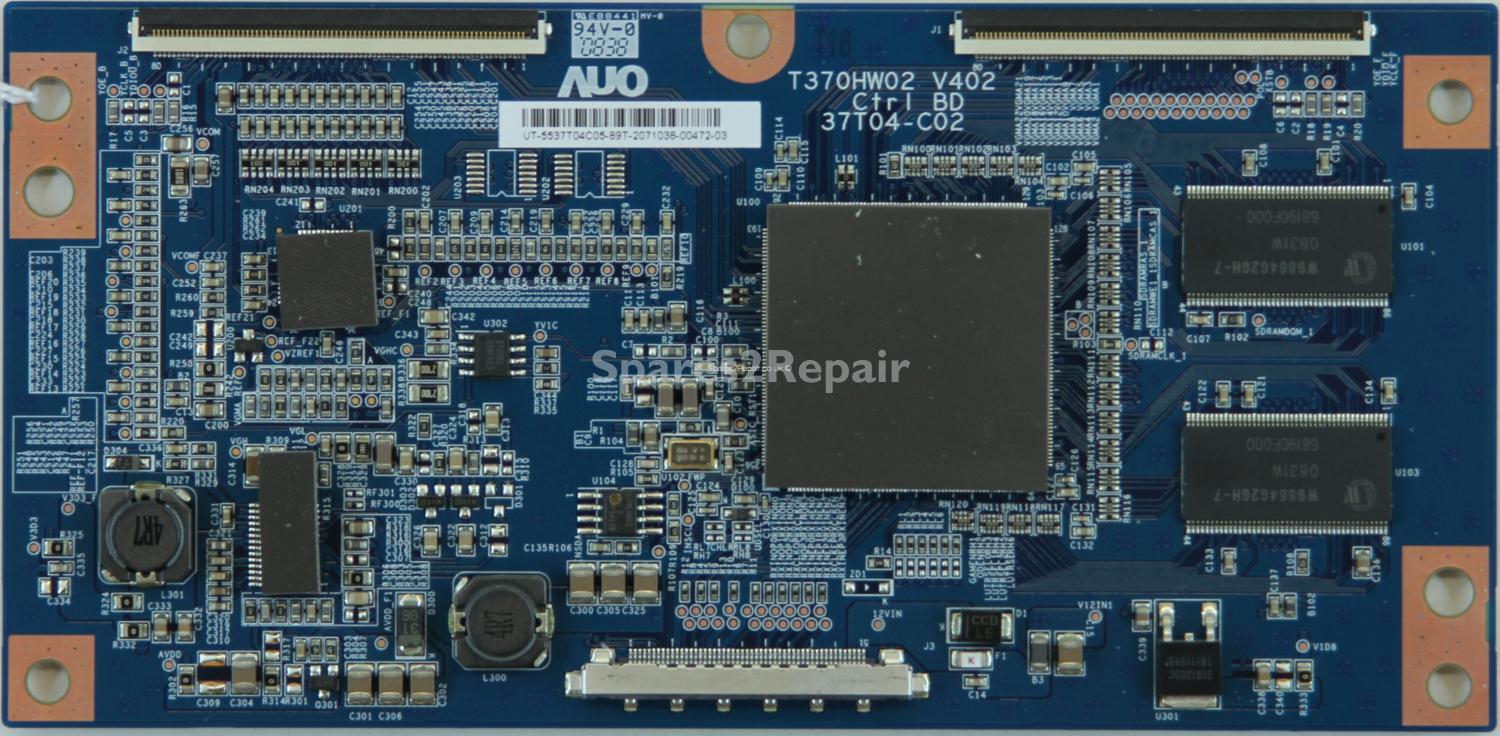 Philips 37PFL7603D/10 - T-Con - 55.37T04.C05 - 37T04-C02 - T370HW02 V402 Ctrl BD