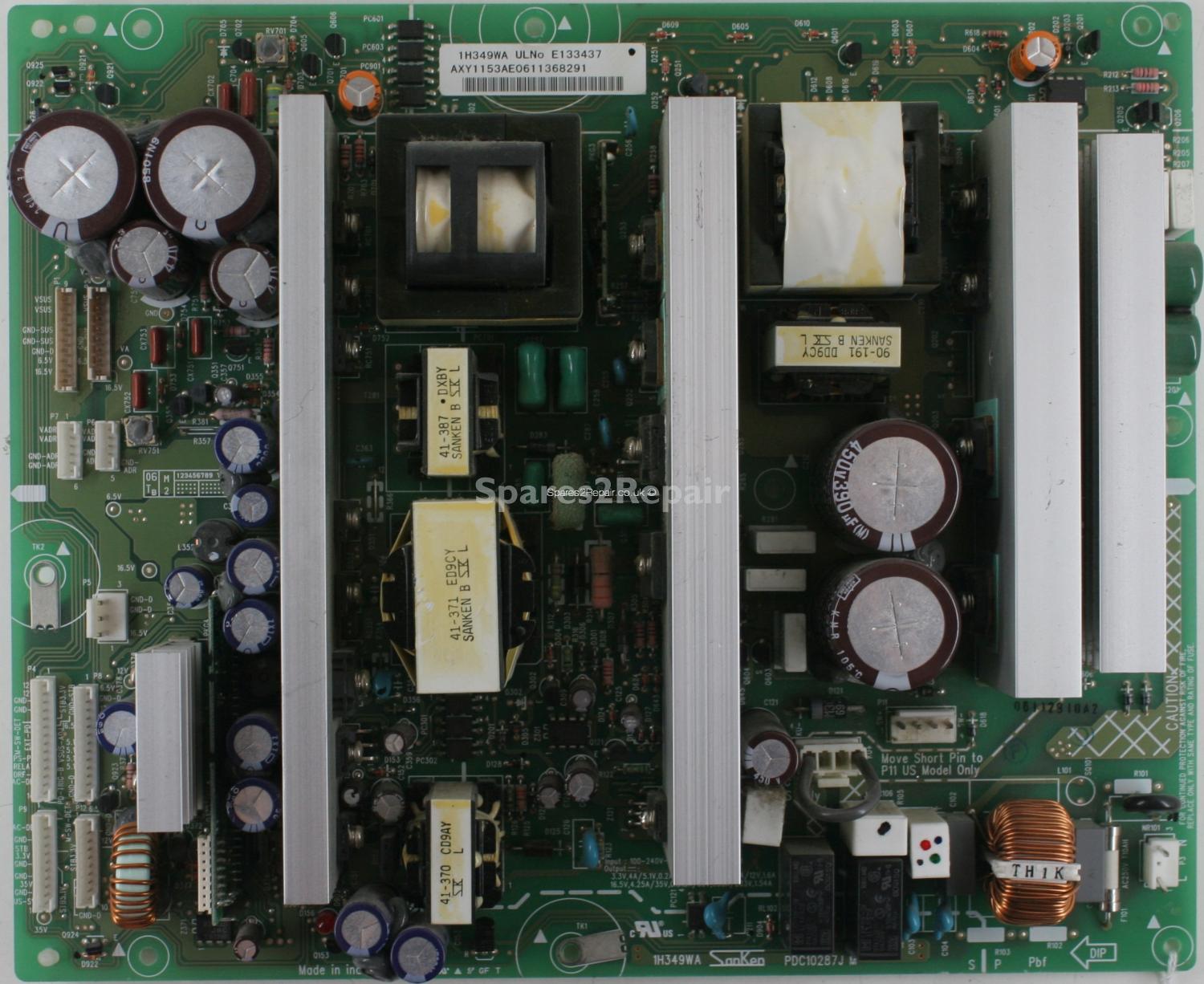 Pioneer PDP-427XD - PSU - PDC10287J M - 1H349WA - AXY1153 AE