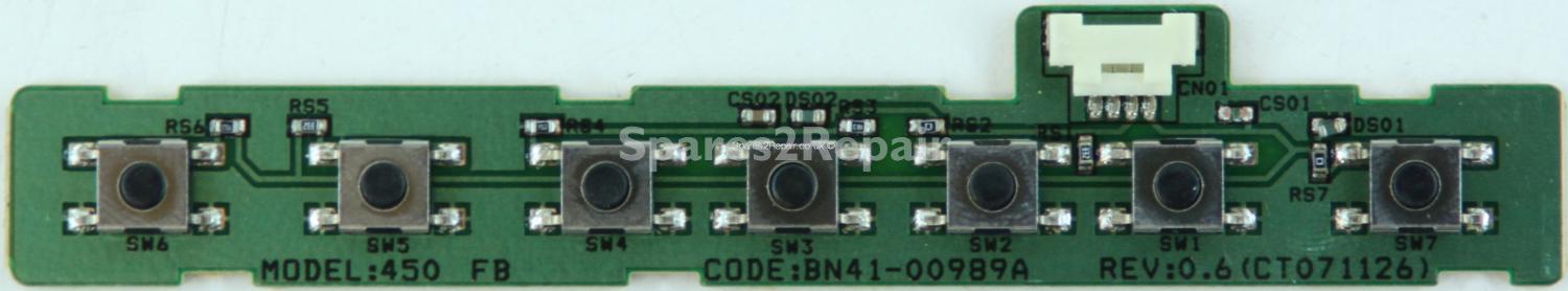 Samsung LE32A456C2D - Buttons - BN41-00989A - REV:0.6(CT071126) - BN96-07269A - 450 FB
