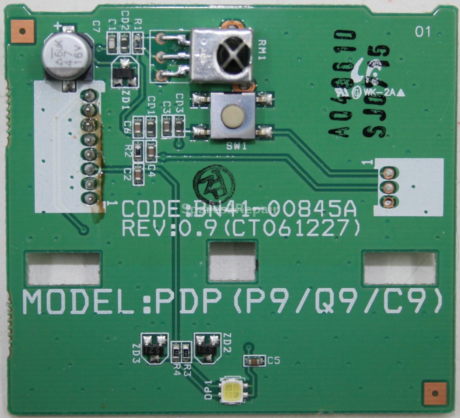 Samsung PS-42Q96HD - IR - REV0.9 - BN41-00845A -CT061227