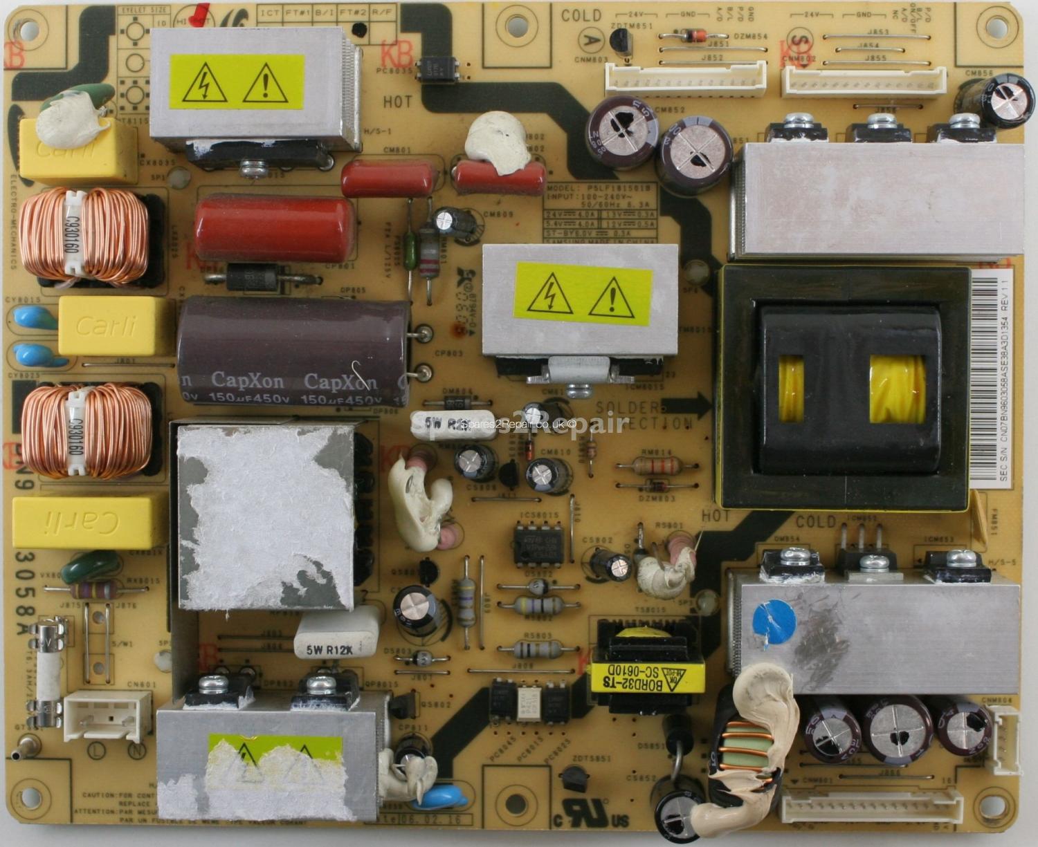 Samsung LE26R73BD - PSU - BN96-03058A Rev 1.1 - PSLF181501B