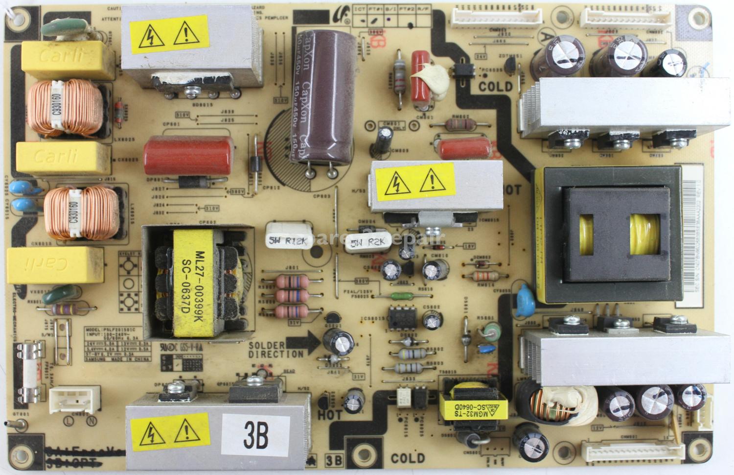 Samsung LE32T51BR - PSU - BN96-02583B Rev 1.0 - PSLF201501C