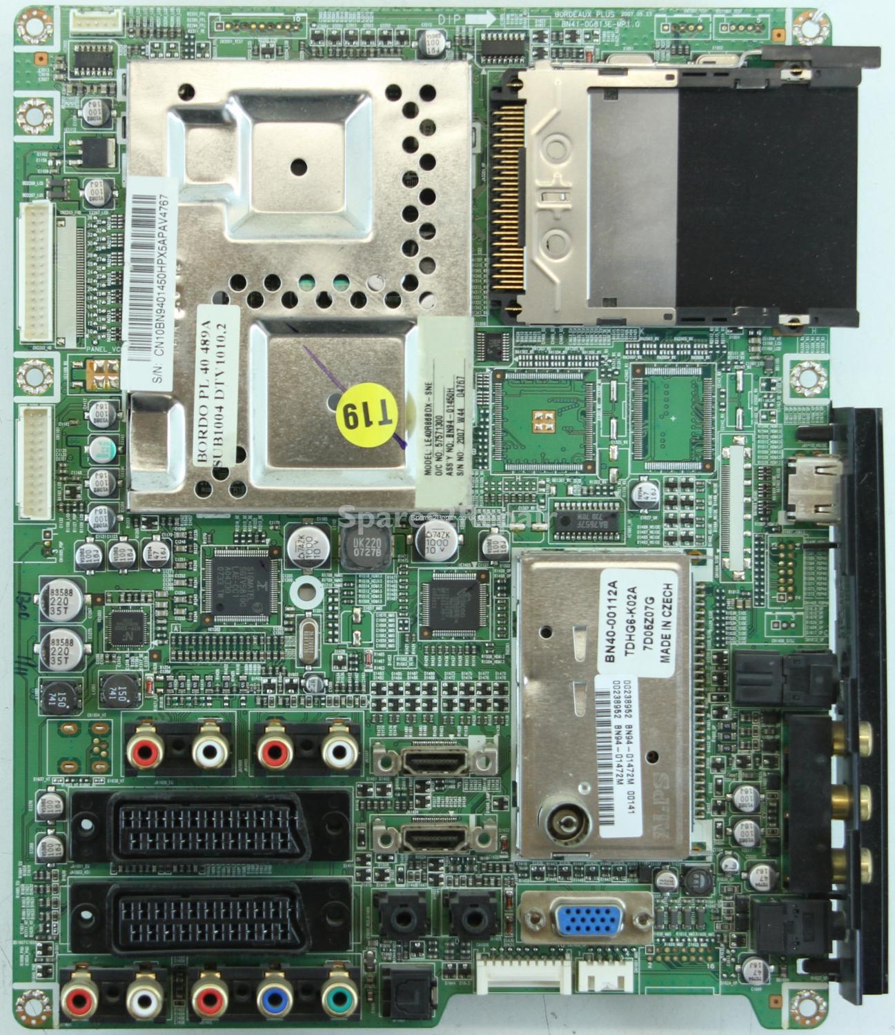 Samsung LE40R88BD - Main AV - BN41-00813E-MP1.0 - BN94-01450H - BN94-01472M - BORDEAUX PLUS