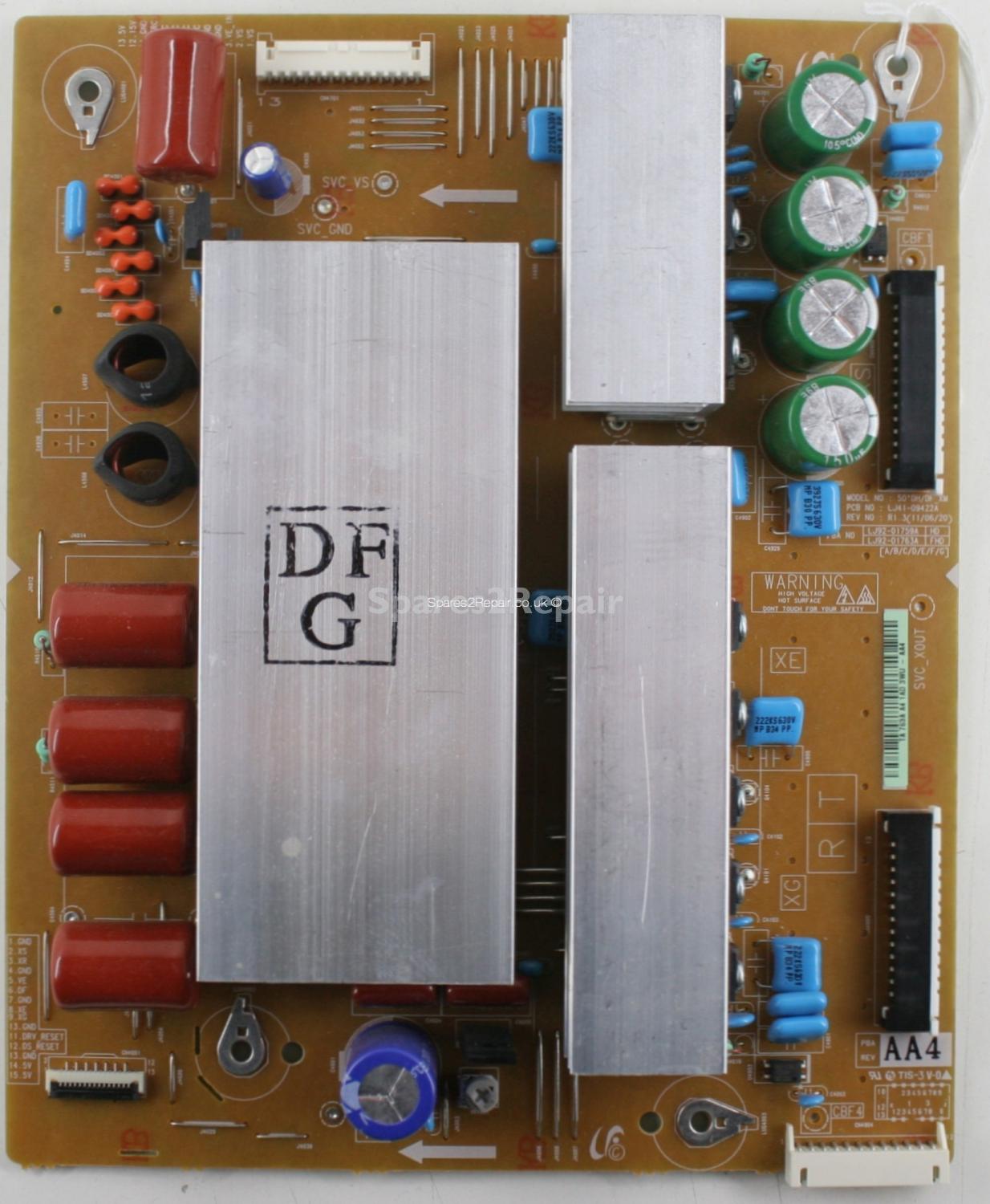 Samsung PS51D550C1D - XSUS - LJ41-09422A - R1.3 - LJ92-01763A A4 - 50DH/DF_XM