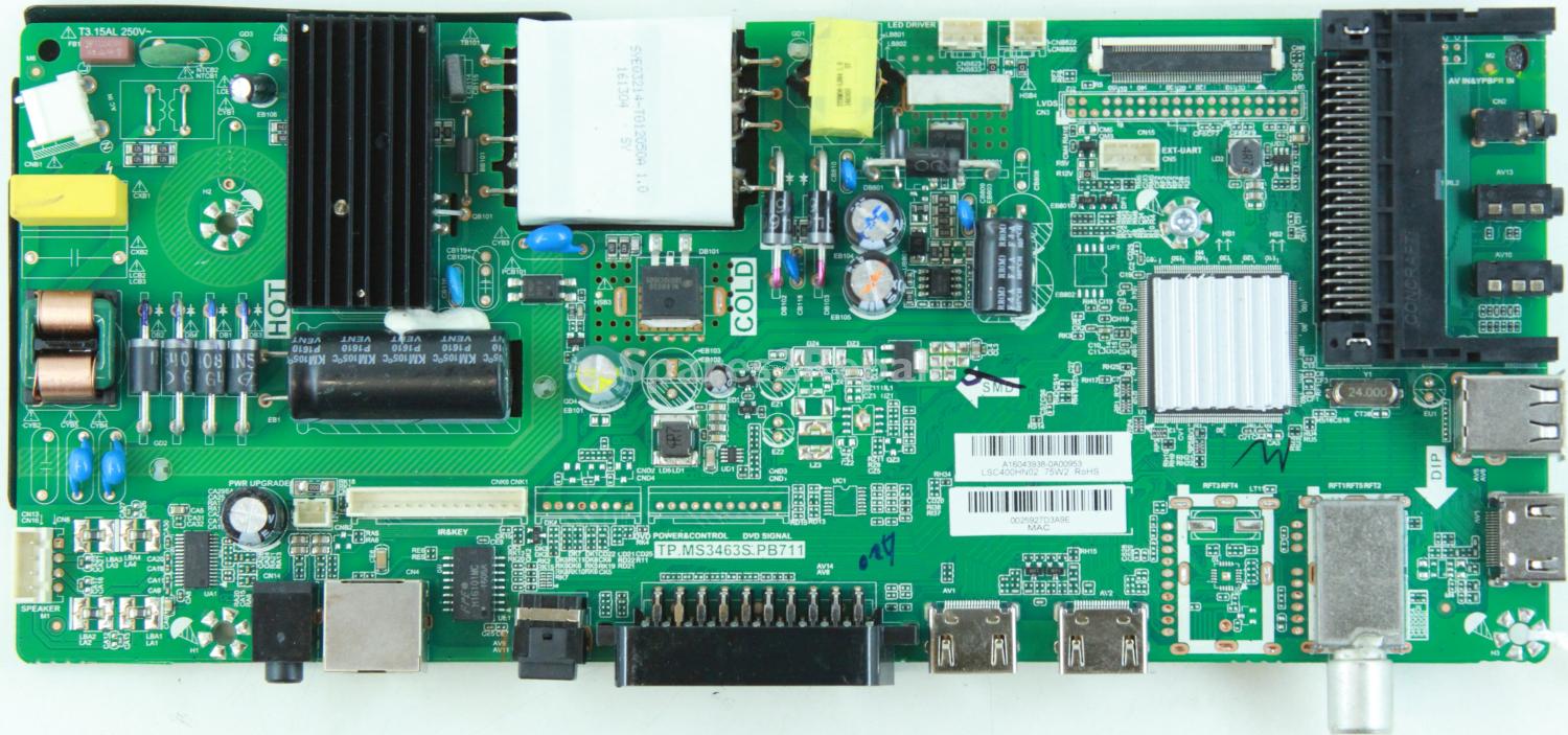 Sharp LC-40CFF5221K - Main Board - A16043938 - TP.MS3463S.PB711 - LSC400HN02