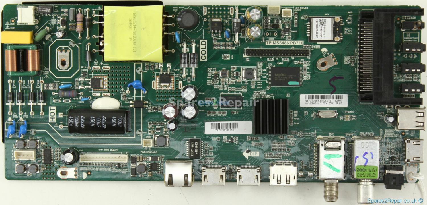 Sharp LC-32CFG6022K - Main Board - B17010098 - TP.MS6486.PB710