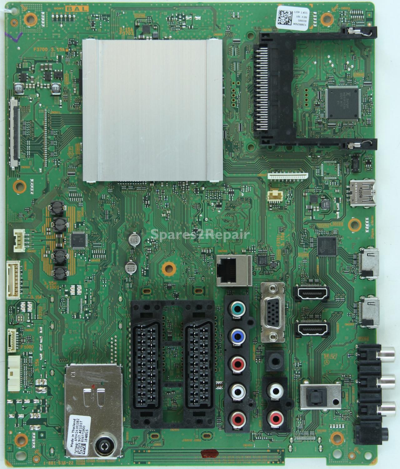 Sony KDL-55EX500 - Main AV - 1-881-636-22 - Y2009250A