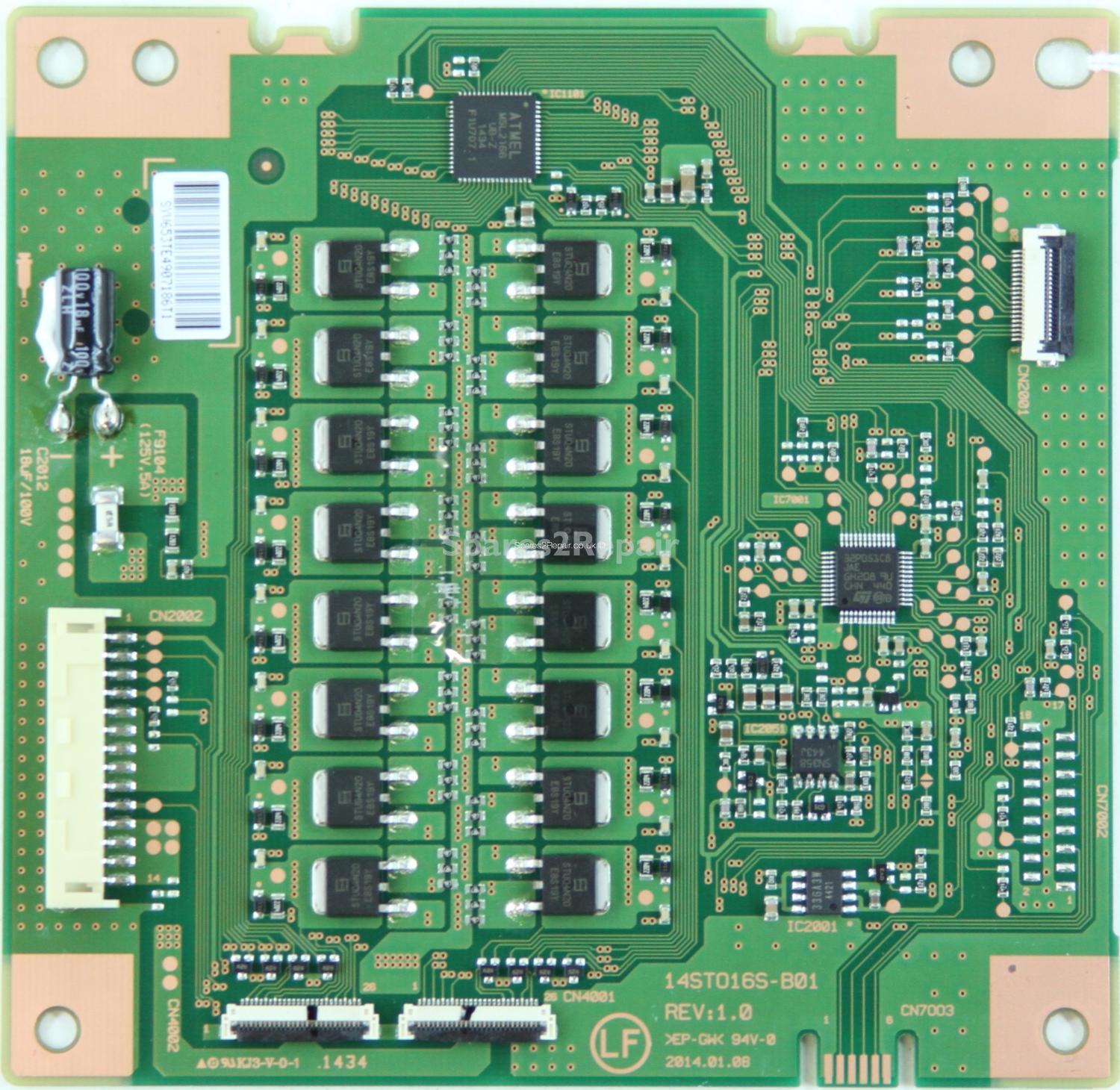Sony KD-49X8505B - LED Driver Board - 65.3TE49.071 - 14STO16S-B01 - REV:1.0