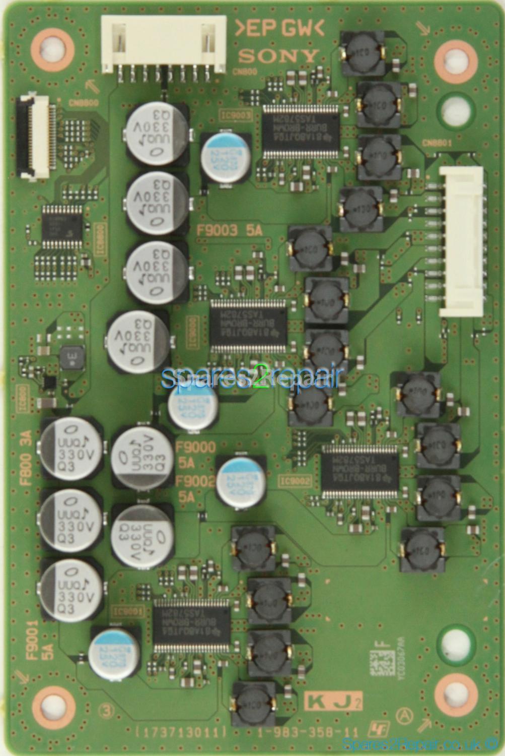 Sony KD-55AF9 - LED Driver Board - 1-983-358-11 (173713011) - YC03067AA
