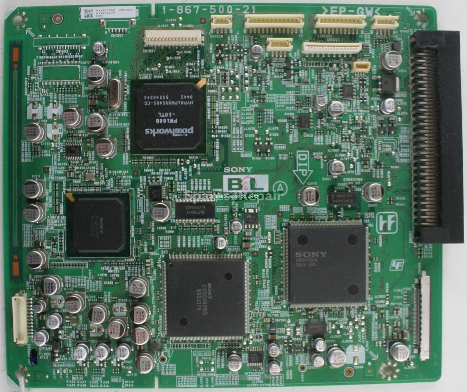Sony KDL-V32A12U - BL Board - 1-867-500-21 - A1147556A - A1147557A