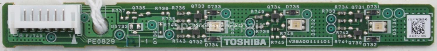 Toshiba 37RV753 - LED - PE0829 A-1 - V28A00111101