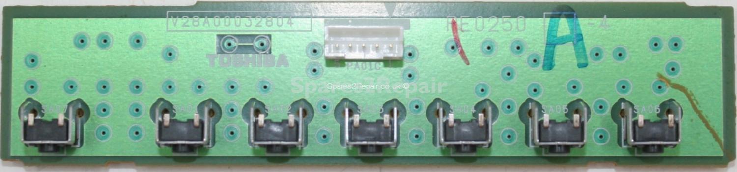 Toshiba 42X3030D - Buttons - PE0250 A-4 - V28A00032804