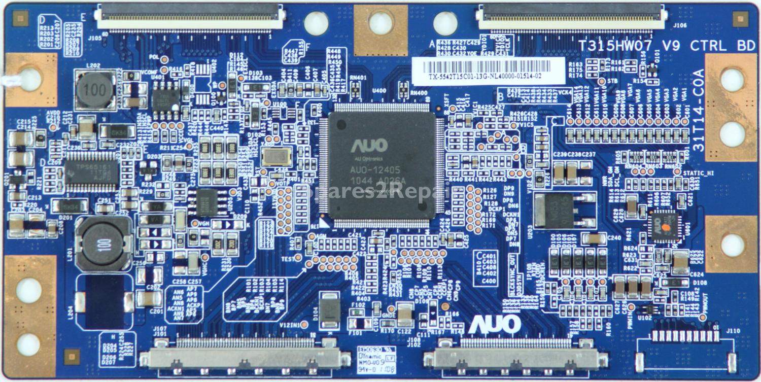 Toshiba 42-UL863 - T-Con - 55.42T15.C01 - 31T14-C0A - T315HW07 V9 CTRL BD