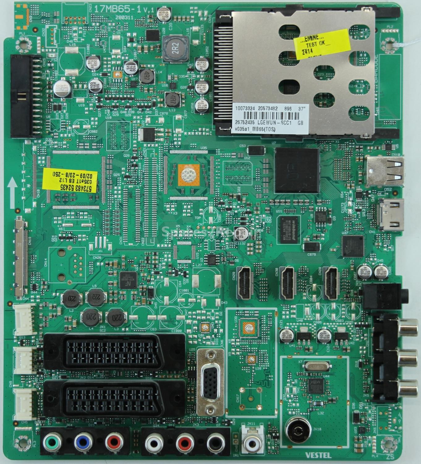 Toshiba 37BV701B - Main AV - 20573482 - 17MB65-1 V.1 - 280311