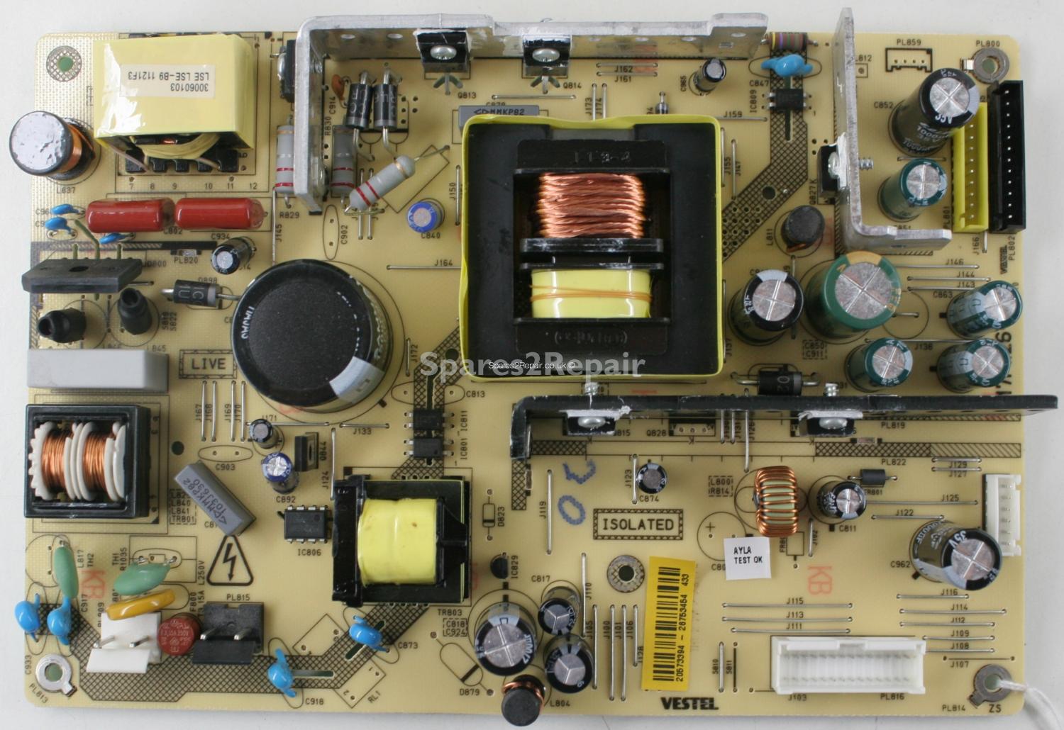 Toshiba 37BV701B - PSU - 17PW26-5 V.3 - 101110 - 20573394