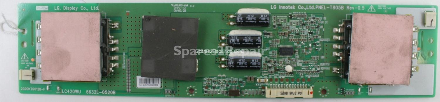 Toshiba 42AV635D - Inverter - 6632L-0520B - PNEL-T805B - Rev-0.5 - 2300KTG012B-F - LC420WU