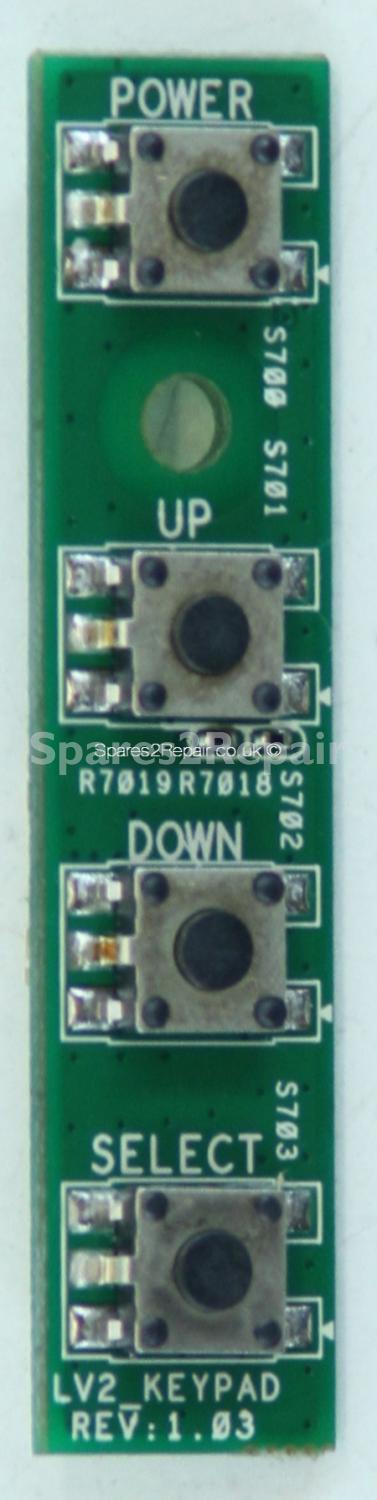Toshiba 50L4333DG - Buttons - R7019R7018 - LV2_KEYPAD - REV:1.03