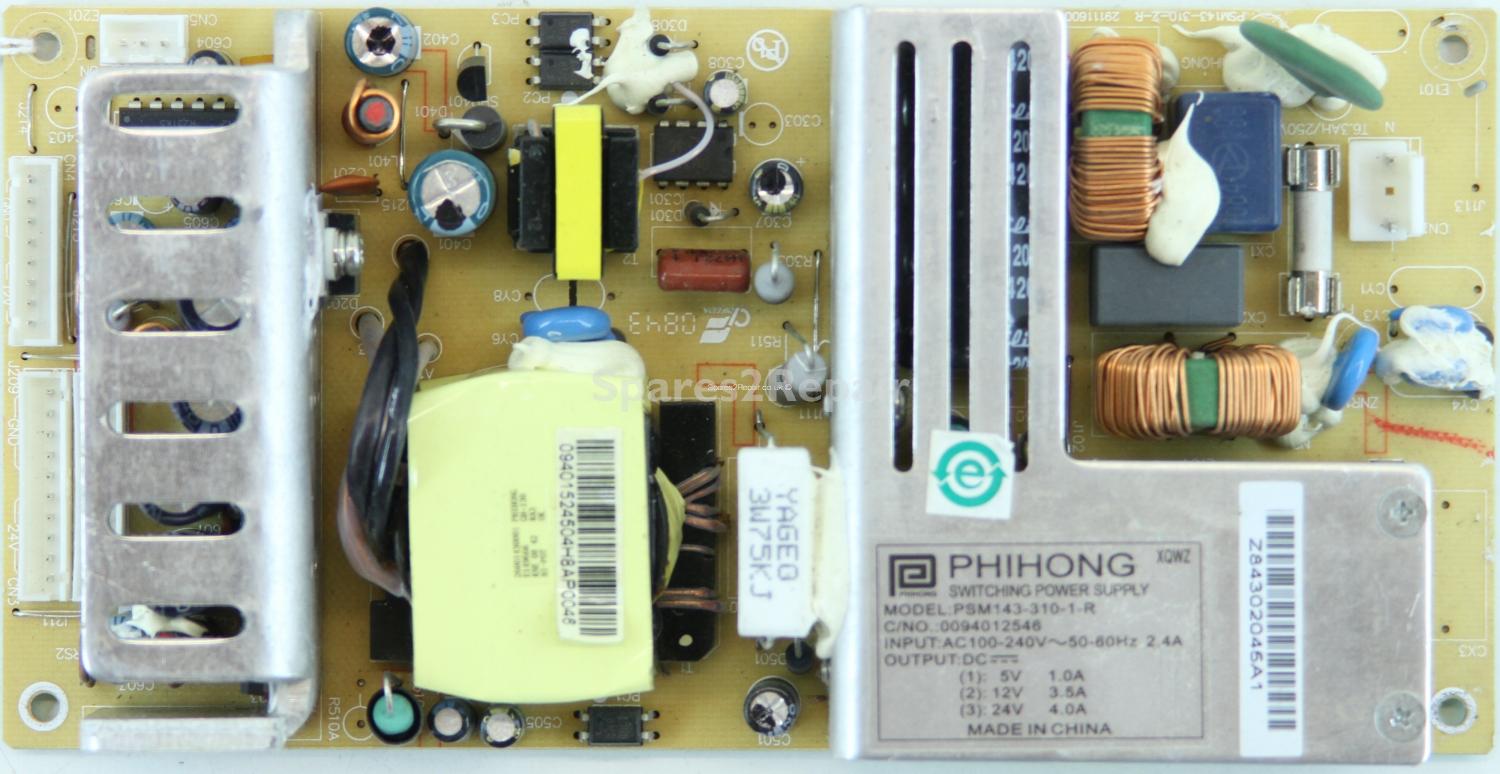 Wharfedale L26TA6A - PSU - PSM143-310-1-R - REV:A - PSM143-310-2-R - 29111600143-RA1